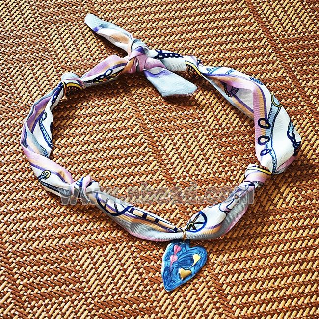 Jewelry Findings Necklace with Silk scarf