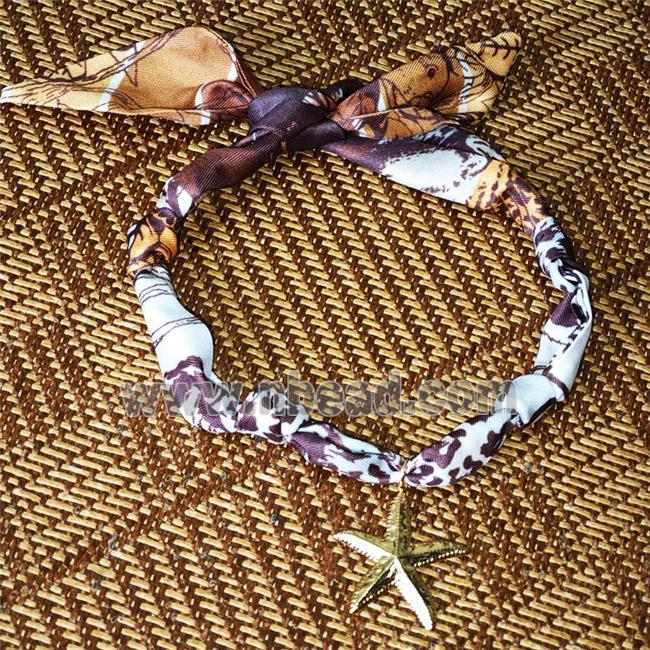 Jewelry Findings Necklace with Silk scarf