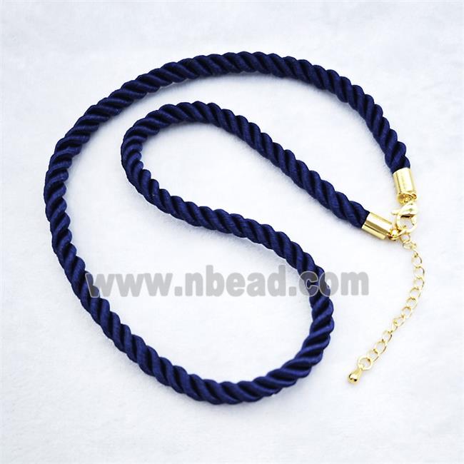 Darkblue Nylon Wire Necklace