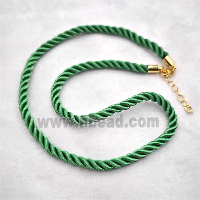 Mint Green Nylon Wire Necklace