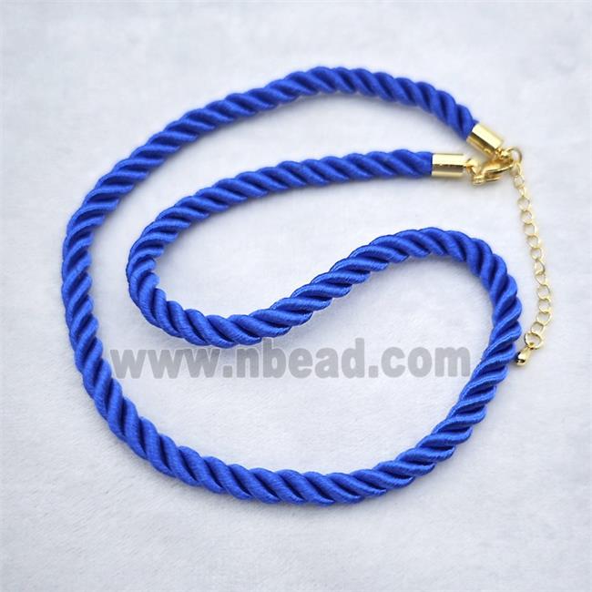Royalblue Nylon Wire Necklace