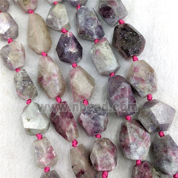 Natural Pink Tourmaline Nugget Beads Freeform