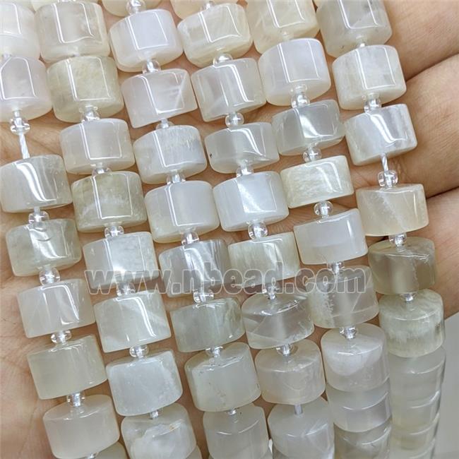 Natural Moonstone Heishi Beads WhiteGray