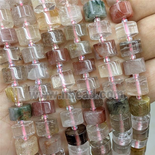 Natural Rutilated Quartz Heishi Beads Multicolor