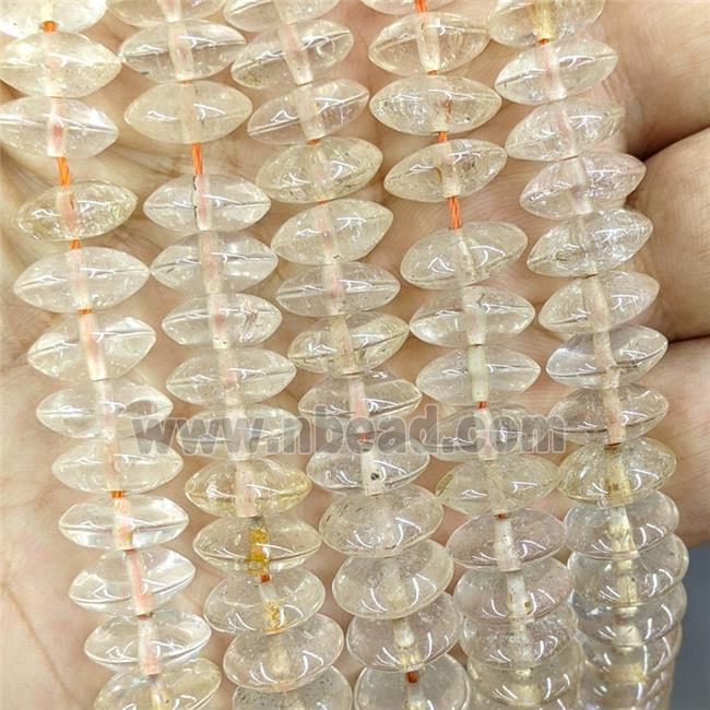 Natural Citrine Rondelle Beads Smooth