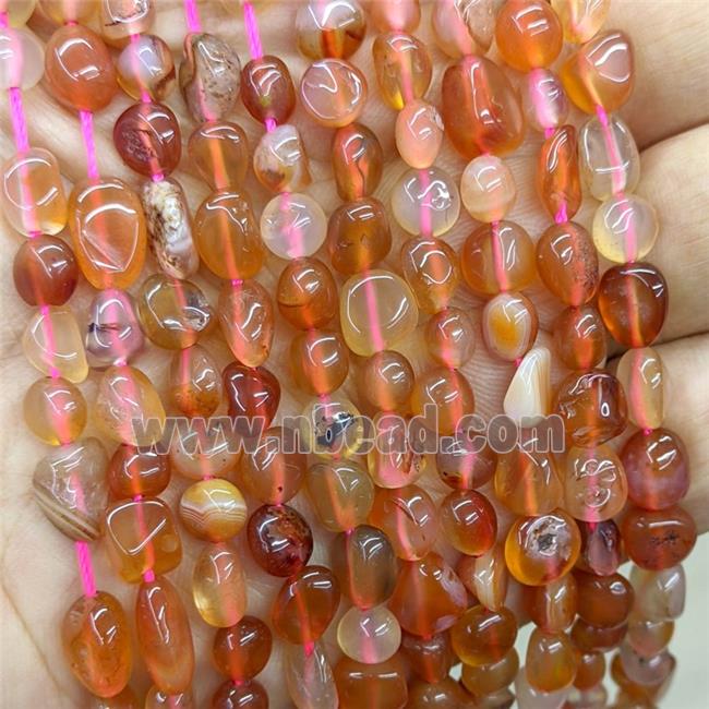 Natural Red Carnelian Agate Chips Beads Freefrom