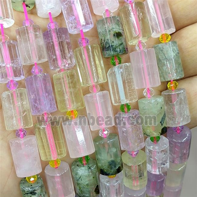 Natural Gemstone Tube Beads Column Mixed