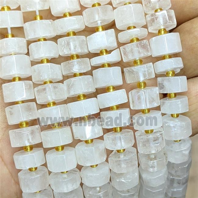 Natural Clear Quartz Heishi Beads
