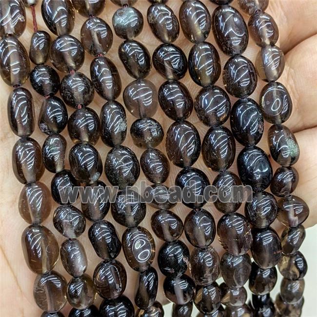 Smoky Quartz Chip Beads Freeform