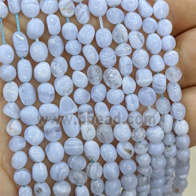 Natural Blue Lace Agate Chips Beads Freeform