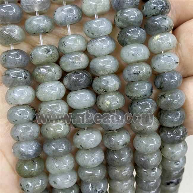 Natural Labradorite Beads Smooth Rondelle