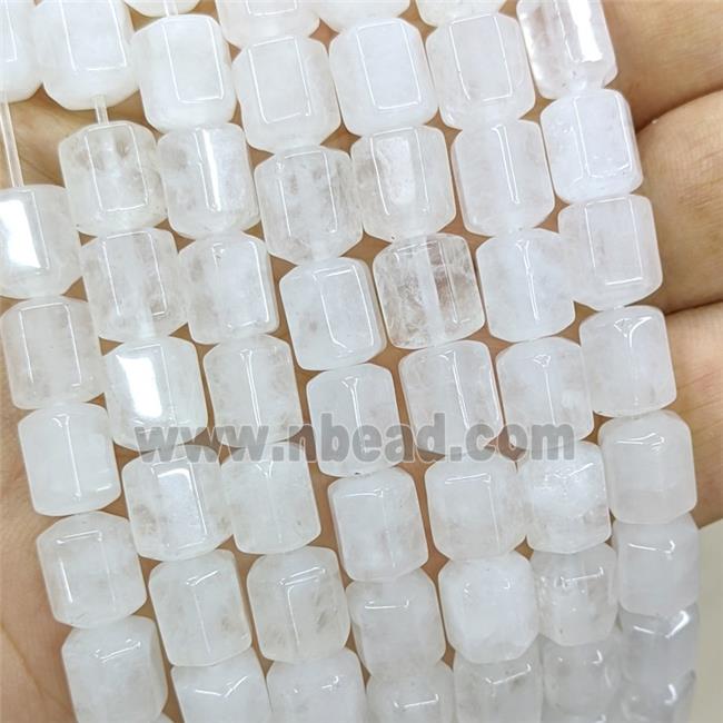 Natural Clear Crystal Quartz Prism Beads