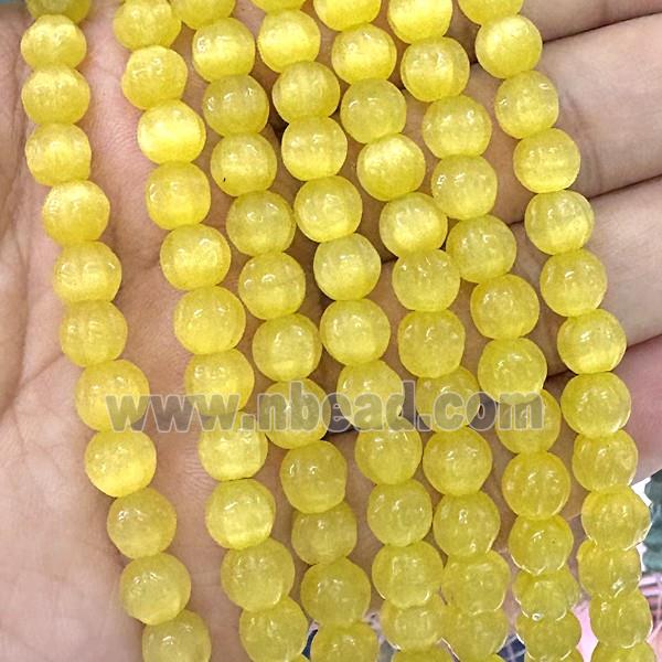 Cats Eye Pumpkin Beads Golden Dye