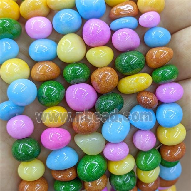 Dye Jade Chip Beads Freeform Mixed Color