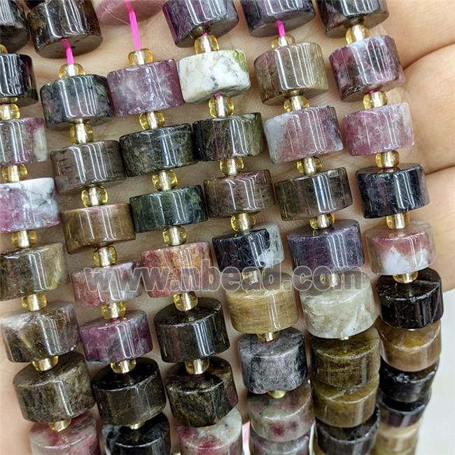 Natural Tourmaline Heishi Beads Multicolor