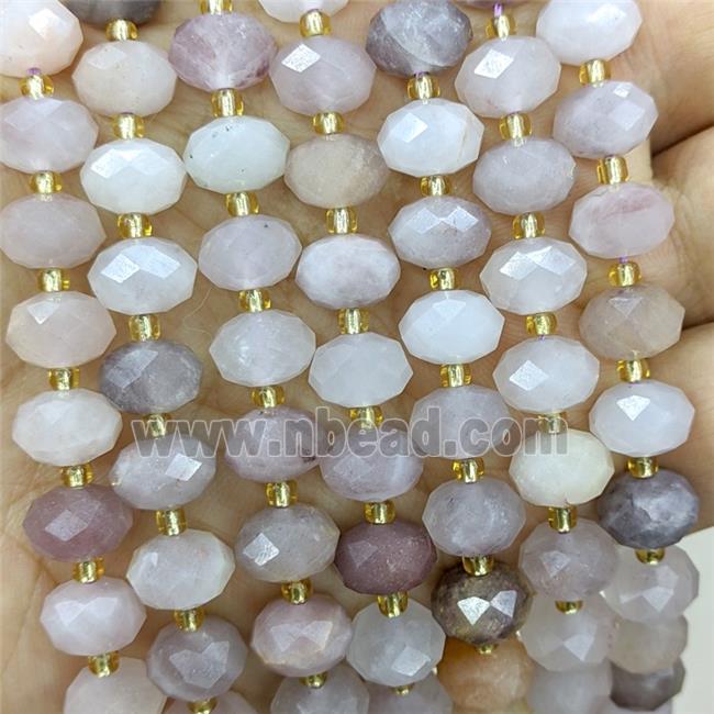 Violet Jasper Beads Faceted Rondelle