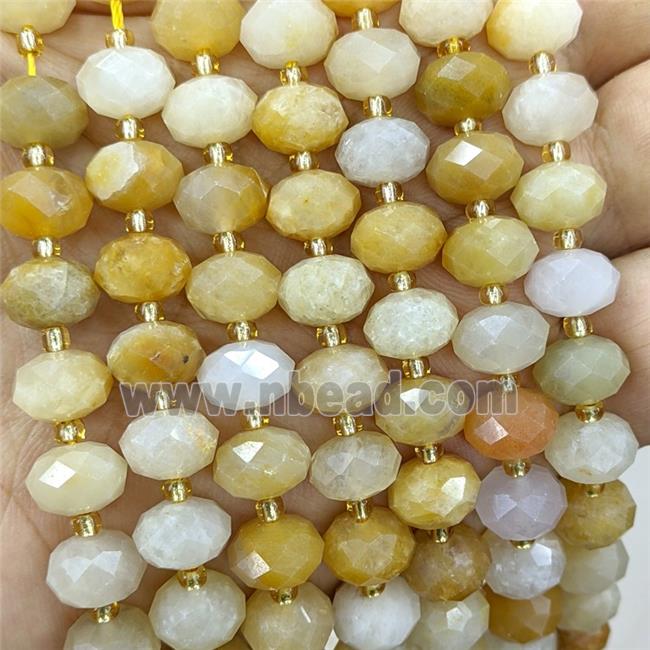 Yellow Aventurine Beads Faceted Rondelle