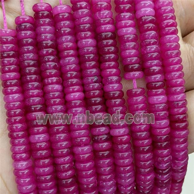 Jade Heishi Beads Fuchsia Dye