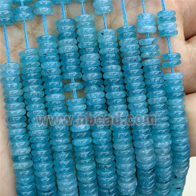 Jade Heishi Beads Teal Dye