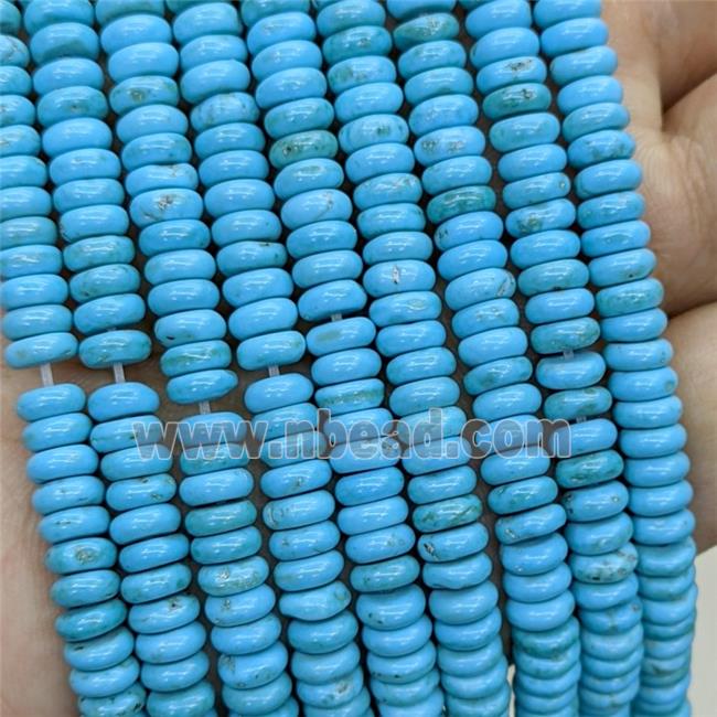 Blue Turquoise Heishi Beads Dye