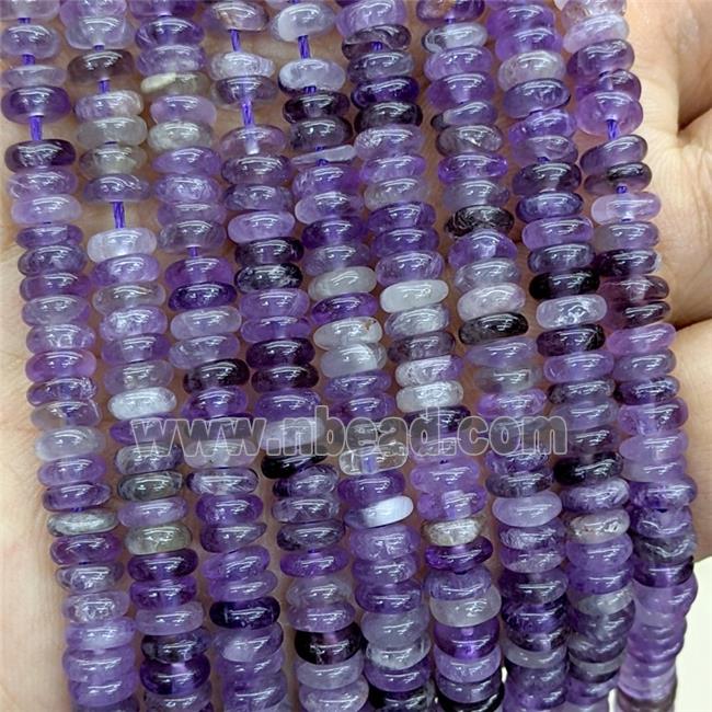Natural Purple Amethyst Heishi Beads