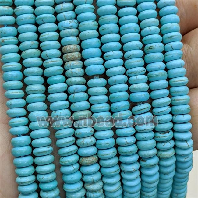 Synthetic Turquoise Heishi Beads Teal