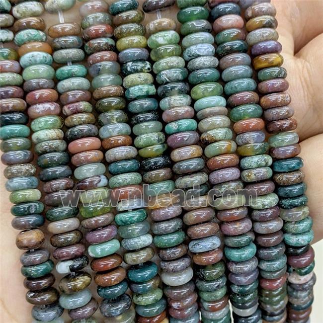 Natural Indian Agate Heishi Beads Multicolor