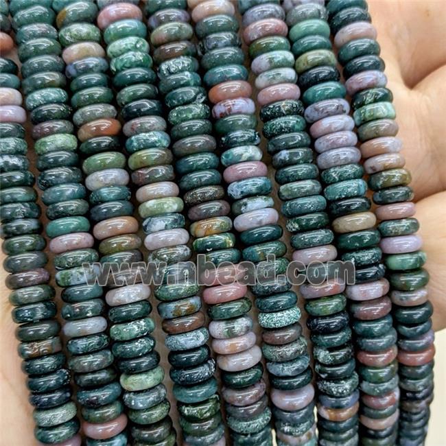 Natural Indian Agate Heishi Beads Multicolor