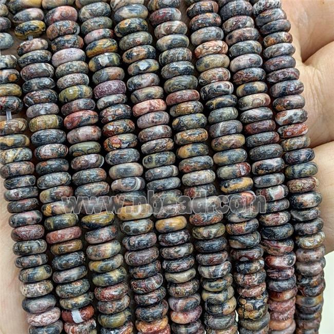 LeopardSkin Jasper Heishi Beads Multicolor