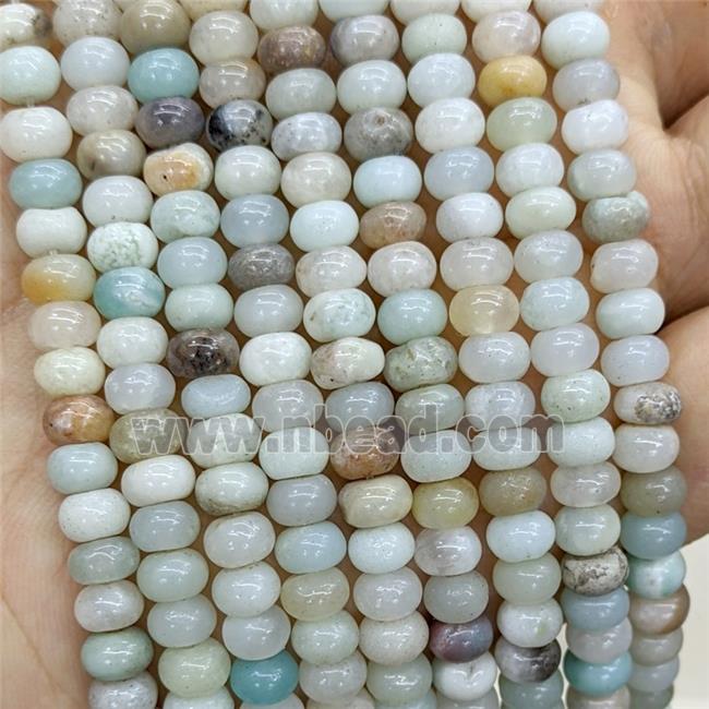 Natural Chinese Amazonite Beads Smooth Rondelle