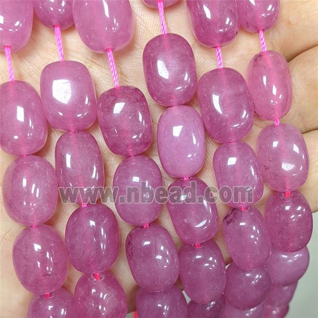 Jade Beads Freeform Pink Dye
