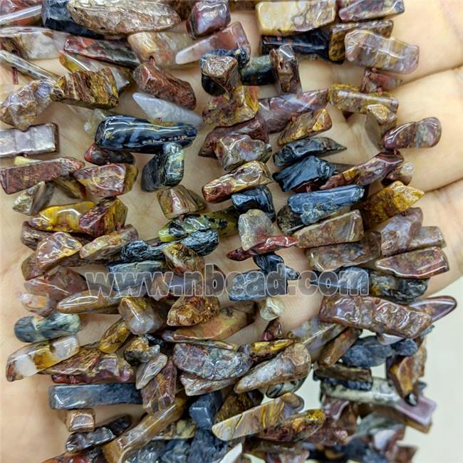 Natural Pietersite Chips Beads Freeform Topdrilled