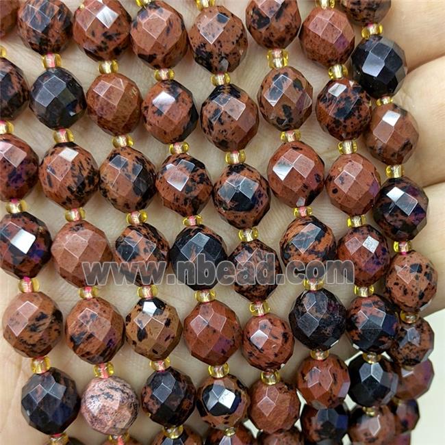Natural Autumn Jasper Beads Faceted Rice