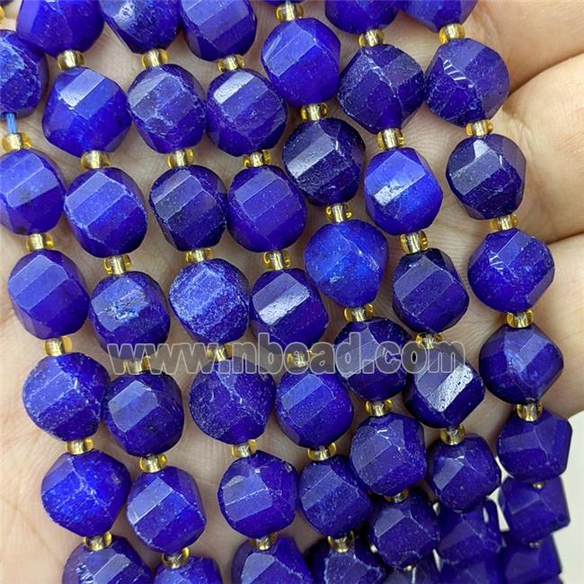 Blue Jade Twist Beads Dye