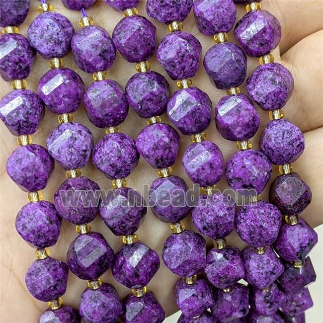 Marble Twist Beads Purple Dye