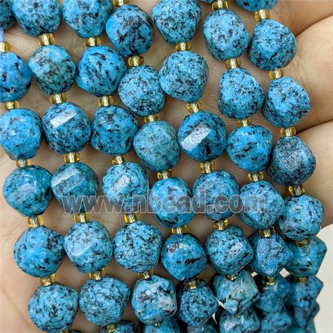 Marble Twist Beads Teal Dye