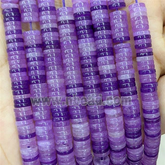 Purple Jade Heishi Beads Dye