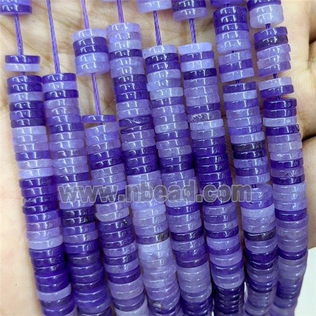 Purple Jade Heishi Beads Dye