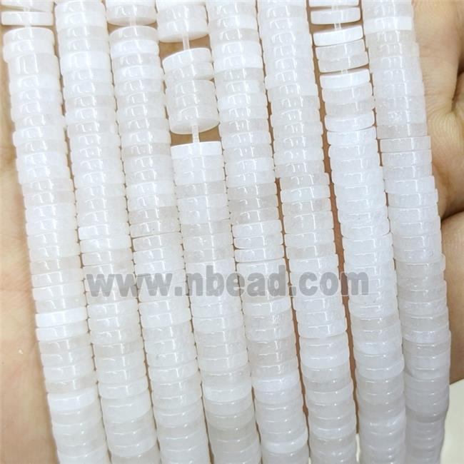 White Jade Heishi Space Beads Dye