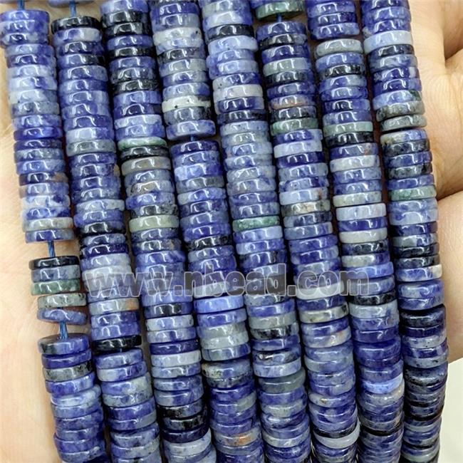 Natural Blue Sodalite Heishi Beads