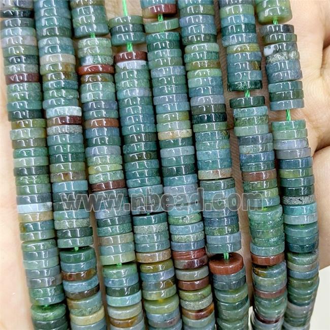 Natural Indian Agate Heishi Beads Multicolor