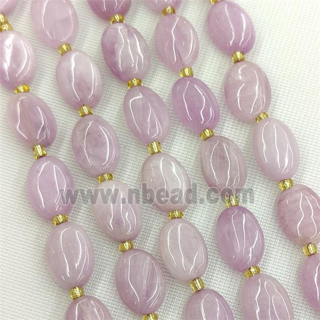 Natural Kunzite Oval Beads Purple