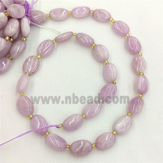 Natural Kunzite Oval Beads Purple