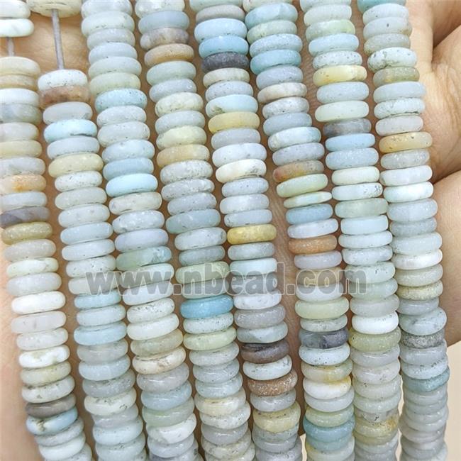 Chinese Amazonite Heishi Beads Matte