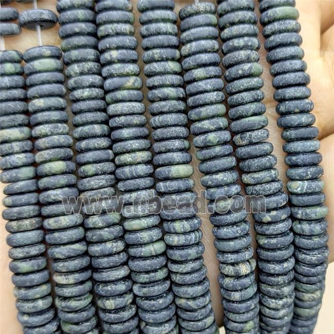Kambaba Jasper Heishi Beads Matte