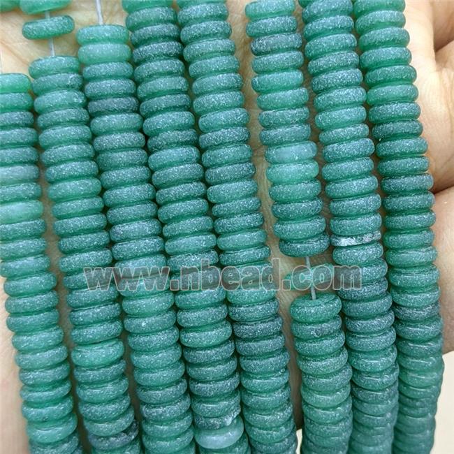Green Aventurine Heishi Beads Matte