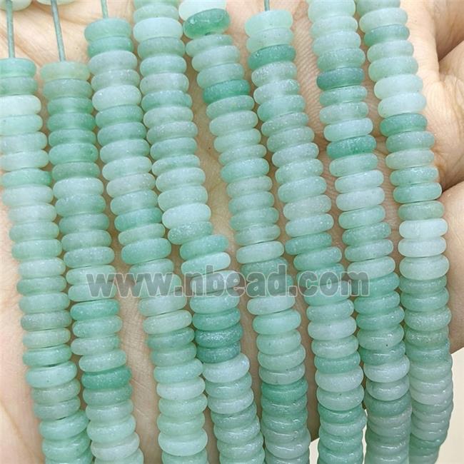 Green Aventurine Heishi Beads Matte