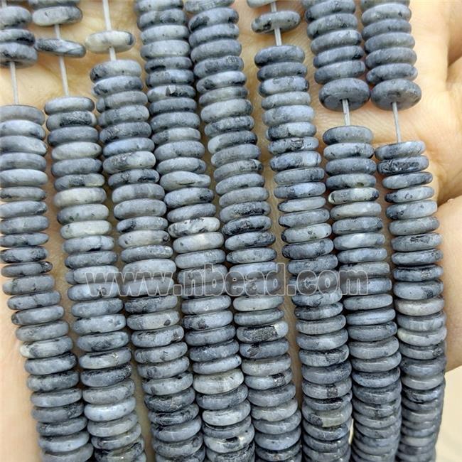 Black Labradorite Heishi Beads Matte