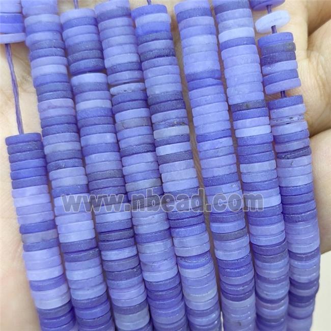 Purple Amethyst Heishi Beads Matte