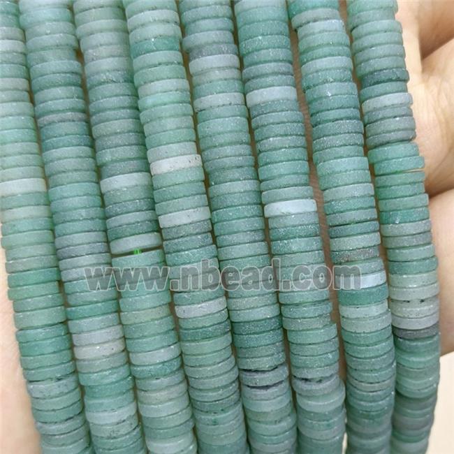 Green Aventurine Heishi Beads Matte